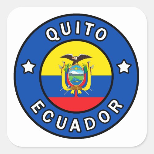 Quito Ecuador Square Sticker