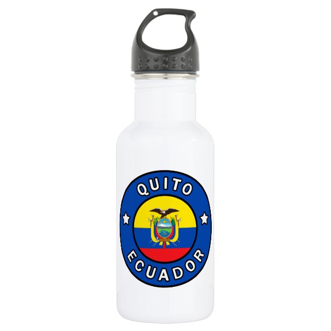 Quito Ecuador Stainless Steel Water Bottle (Front)