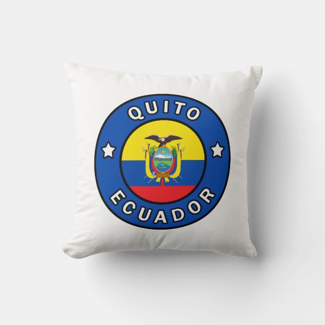 Quito Ecuador Throw Pillow (Front)
