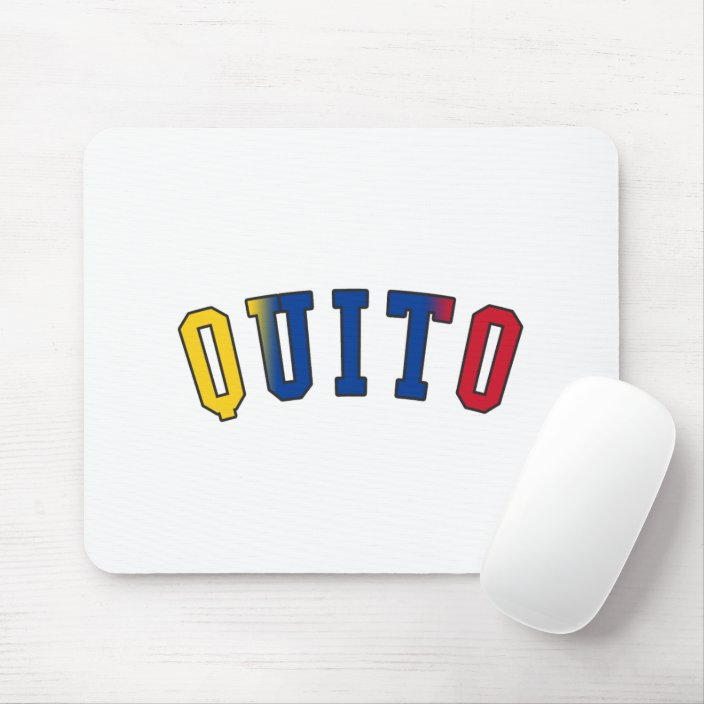 Quito in Ecuador National Flag Colors Mouse Pad