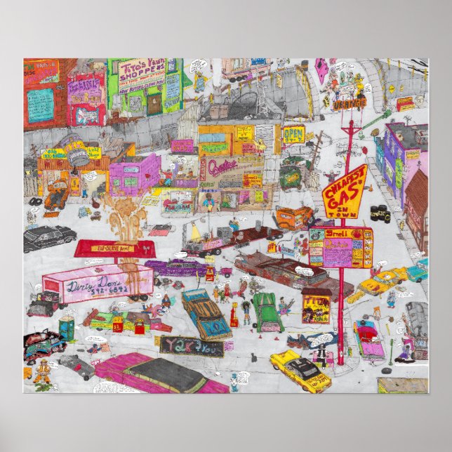 Quito's Gas Station Poster (Front)