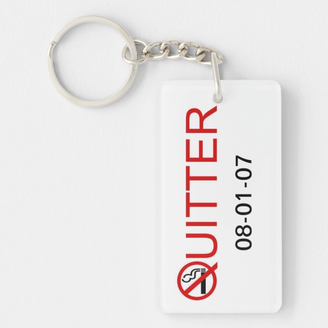 Quitter Keychain (Front)