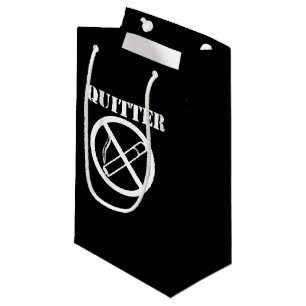 Quitter quit smoking small gift bag