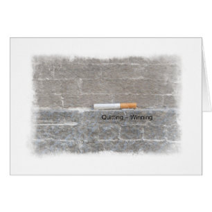 Quitting Equals Winning Stop Smoking Cards