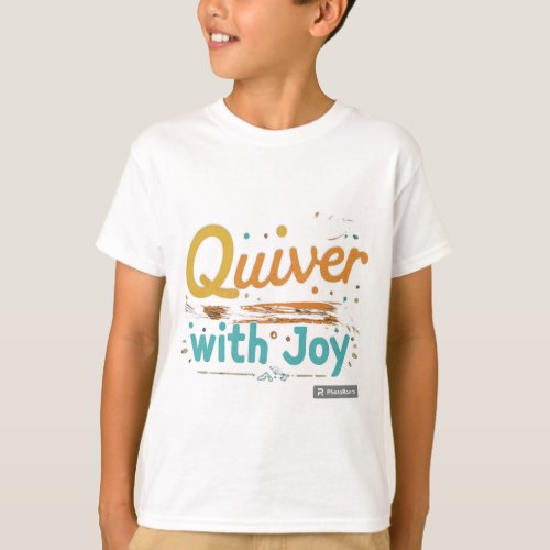 Quiver with Joy boys tshirt design 