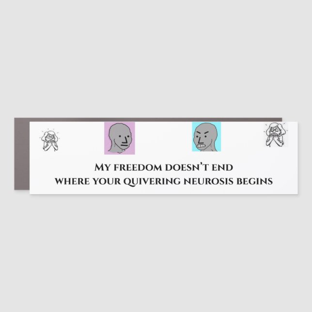 Quivering Neurosis Car Magnet (Front)