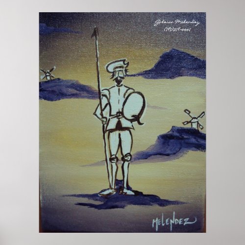 Quixote Standing Tall Poster