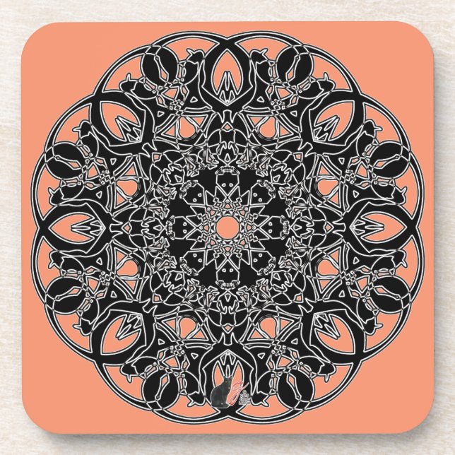 Quixotic Octa Glyph Dusk Coaster (Front)