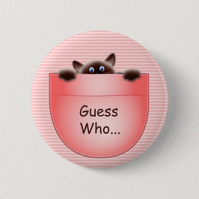 Quiz: Cat Pinback Button (Front)
