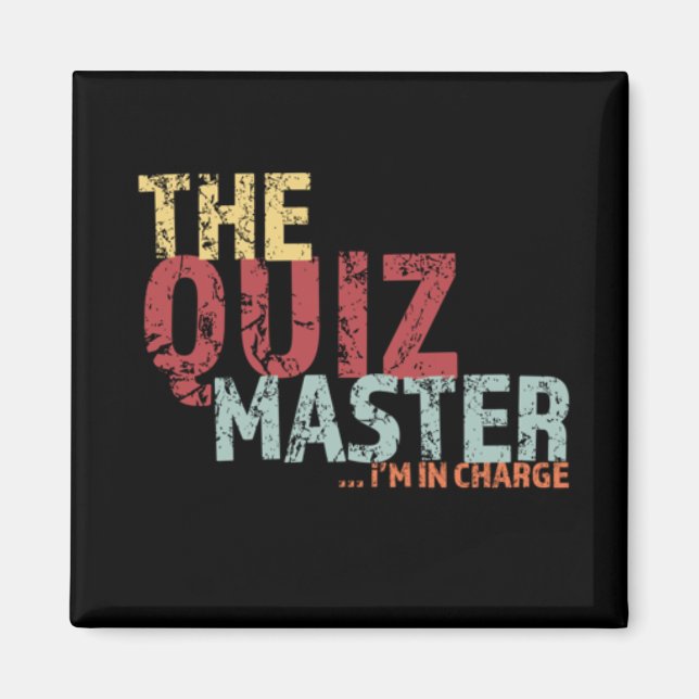 Quiz Master T-Shirt Magnet (Front)