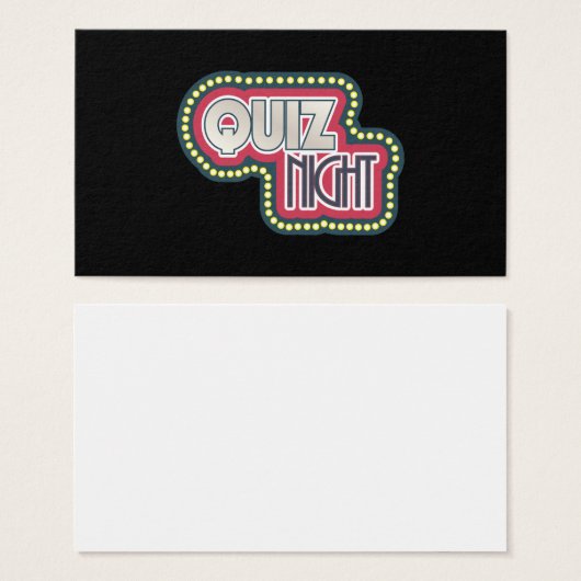 Quiz Night Trivia Party (Front & Back)