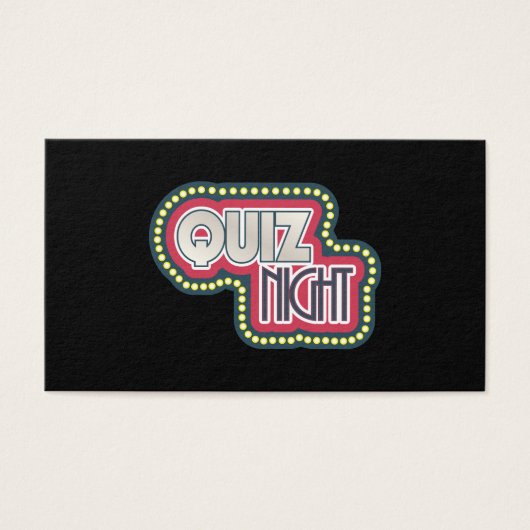 Quiz Night Trivia Party (Front)