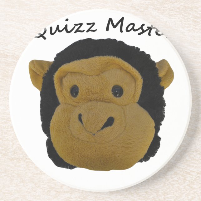 Quizz Master Sandstone Coaster (Front)