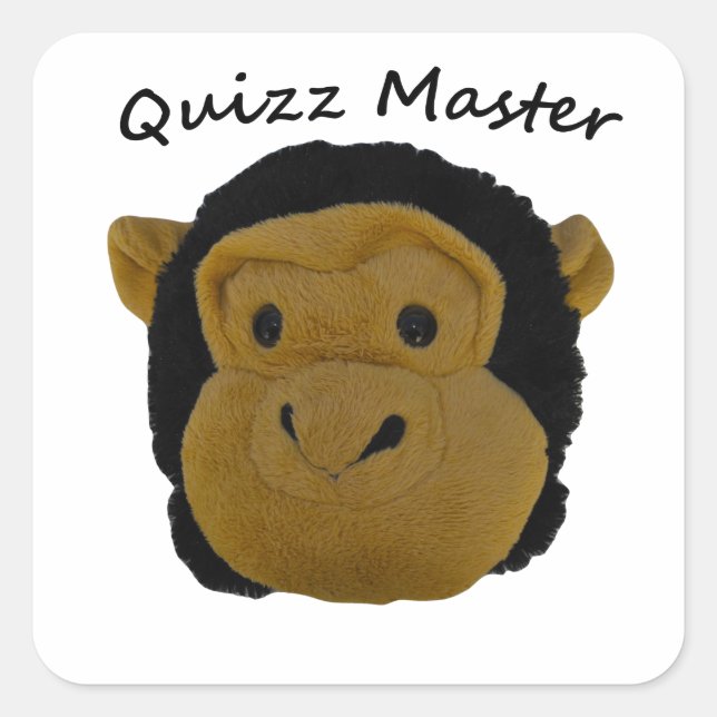 Quizz Master Square Sticker (Front)