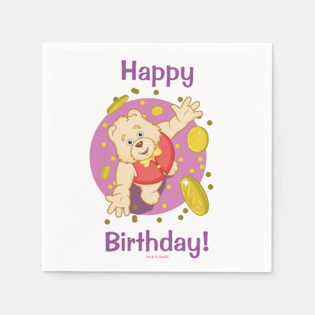 Quizzy Bear Napkins (Front)