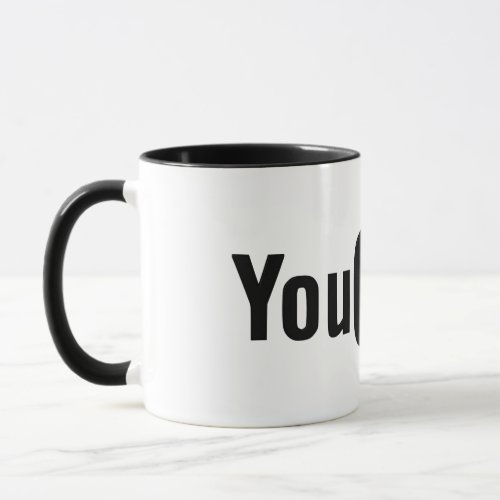 Qulity Black Youtube Mug 