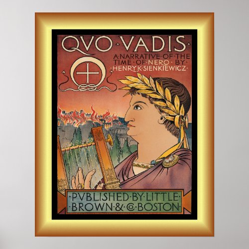 Quo Vadis Nero Rome Henry Sienkiewicz    Poster