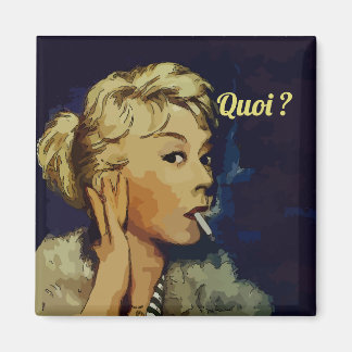 Quoi, What ? Change Text Magnet