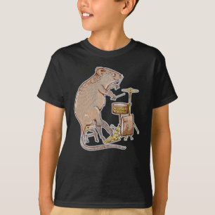 Quokka Australian Animal Drummer T-Shirt