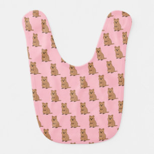 Quokka bib - pink