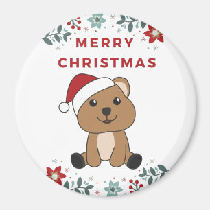 Quokka Christmas Snow Winter Animals Quokkas Magne Magnet