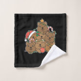 Quokka Llama Christmas Snow Winter Animals Wash Cl Wash Cloth