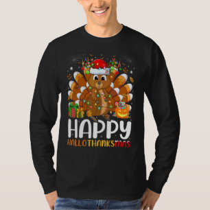 Quokka Halloween Christmas Happy Hallothanksmas T-Shirt