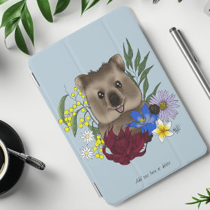 Quokka Happy Australia Floral Blue iPad Mini Cover