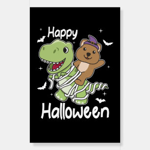 Quokka Happy Halloween T-rex Mummy Costume Foam Board