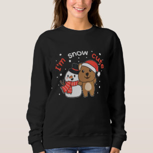 Quokka I'm Snow Cute Snowman Snow Pun Sweatshirt