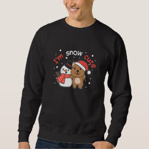 Quokka I'm Snow Cute Snowman Snow Pun   Sweatshirt