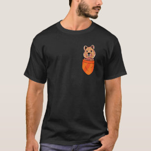 Quokka In Pocket Australia Marsupial Animal  Womba T-Shirt