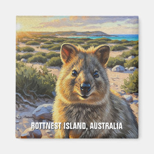 Quokka in Rottnest Island Australia Magnet