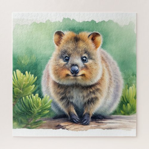 Quokka in the Wild REF6 _ Watercolor Jigsaw Puzzle