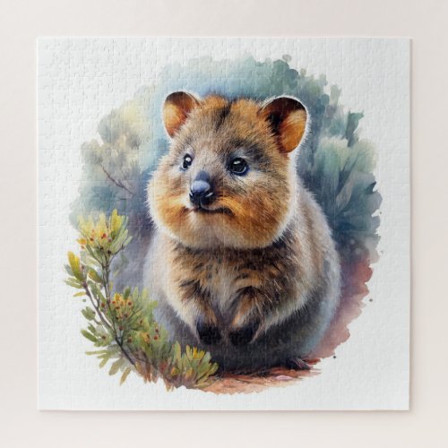 Quokka in the Wild REF88 _ Watercolor Jigsaw Puzzle