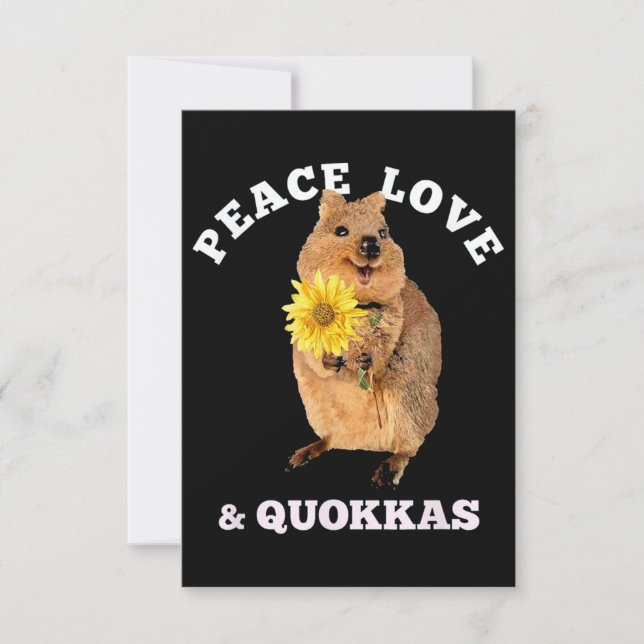 quokka Peace Love Card (Front)