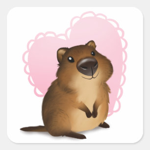 Quokka Square Sticker