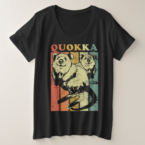 Quokka T_Shirt Kangaroo Australia Outback Retro