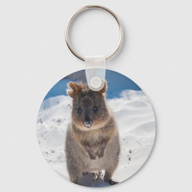 Quokka: The happiest animal in the world Keychain (Front)