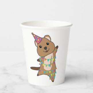 Quokka Wishes Happy Birthday To You Quokkas Adult Paper Cups