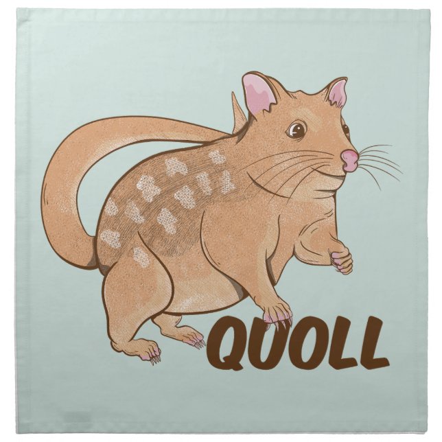 Quoll Australian Marsupial  Cloth Napkin (Front)