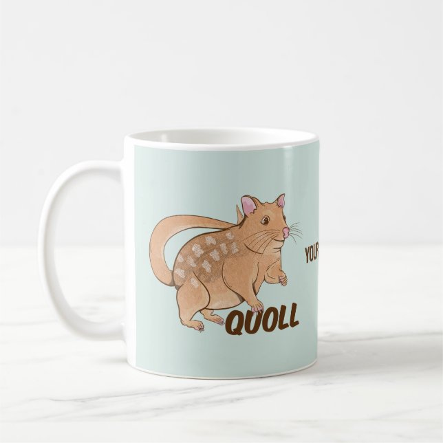 Quoll Australian Marsupial  Coffee Mug (Left)