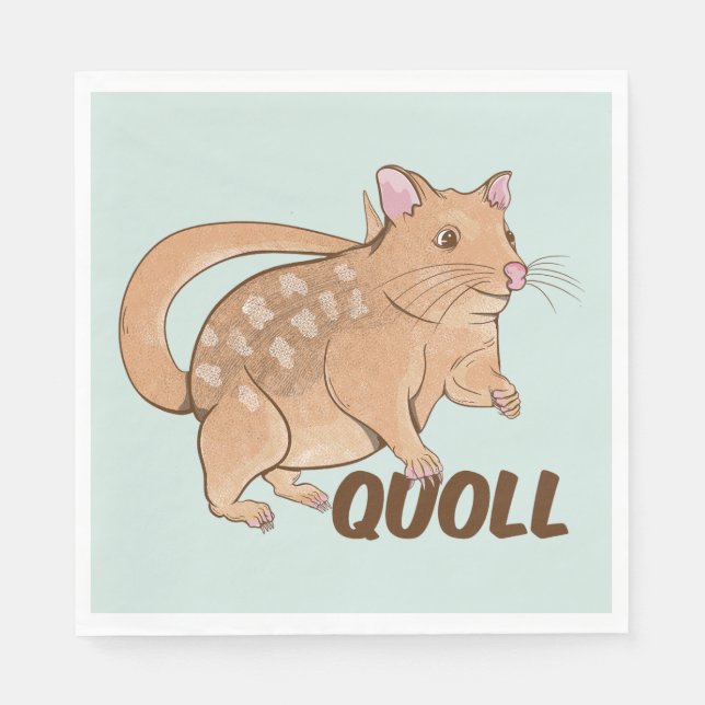 Quoll Australian Marsupial  Napkins (Front)