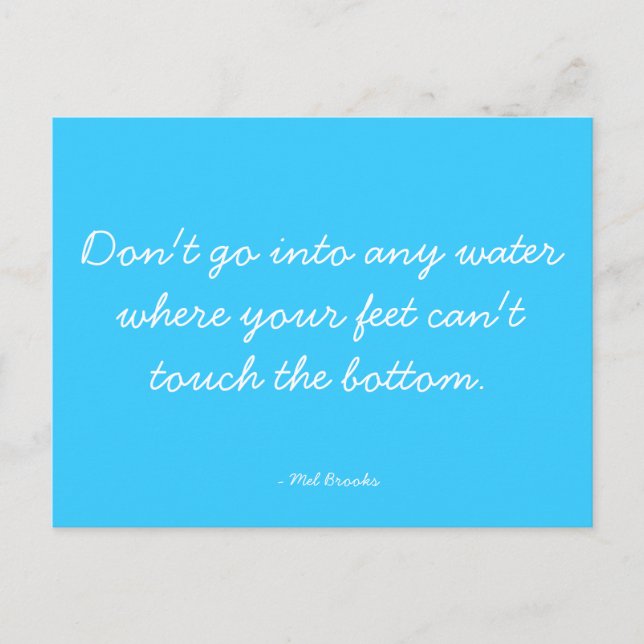Quotable Postcard - advice (Front)