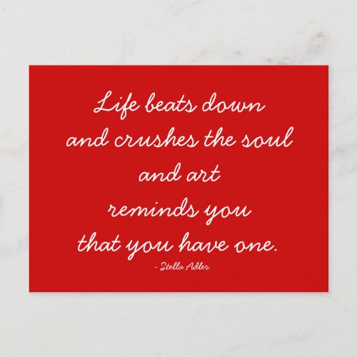 Quotable Postcard _ Art and Soul