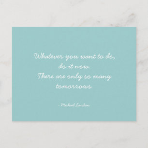 Quotable Quotes - work, career, and dreams Postcard