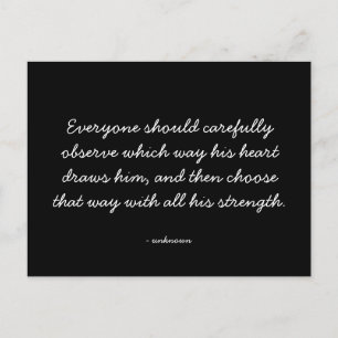 Quotable Quotes - working and career Postcard