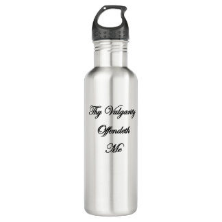 quotable stainless steel water bottle