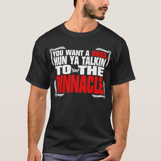 Quotable Tee Pinnacle black (Front)