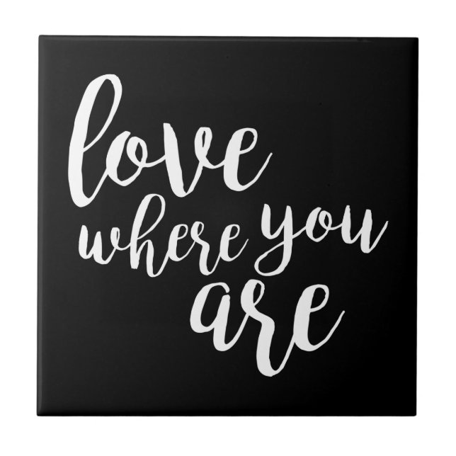 Quotable V Ceramic Tile (Front)